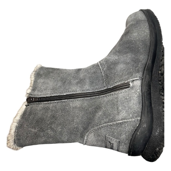 Minnetonka Gray Suede Faux-Fur Lined Boots — Size 8M women’s - Picture 7 of 10